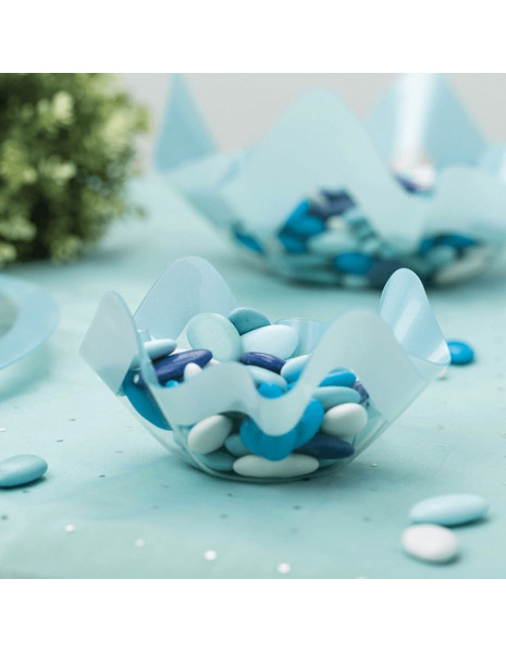PORTA CONFETTI PET AZZURRO PERLATO...