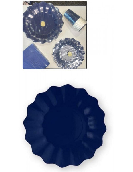 PIATTI NEW SHAPE BLU cm 27pz8
