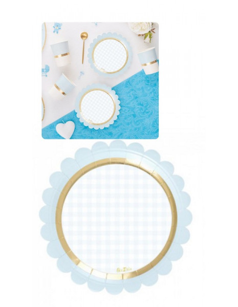 PIATTI BABY CHIC CELESTE PZ 8 CM18
