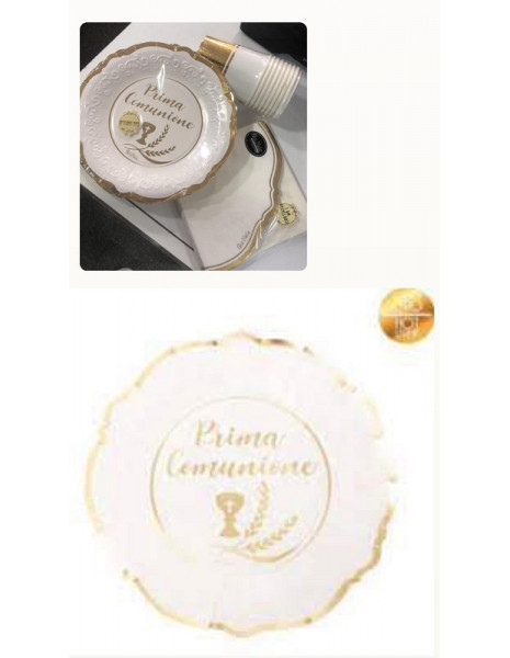 PIATTI LIBERTY CM.21 COMUNIONE STAMPA...