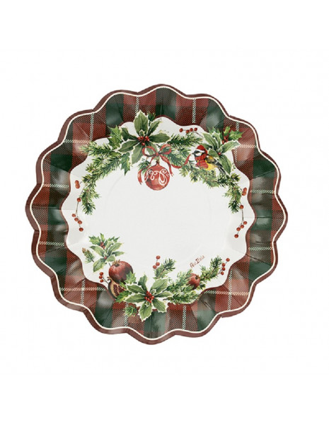 PIATTO FONDO NEW SHAPE cm.24 TARTAN...