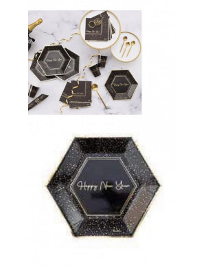 PIATTO ESAGONALI HAPPY NEW...