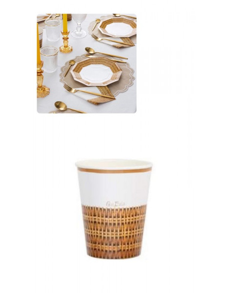 BICCHIERI RATTAN +8 COVER