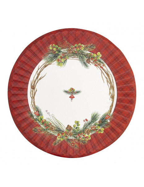 SOTTOPIATTI CM 33 TARTAN HOLIDAYS PZ 6