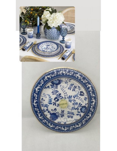 PIATTI BLU GRACE CM 21 PZ8