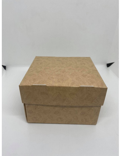 BURGHER BOX mm.140x140x90 CARTA AVANA...