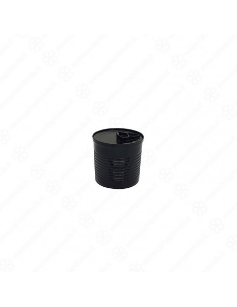 FORMA DI LATTA - diametro 8 cm - NERO