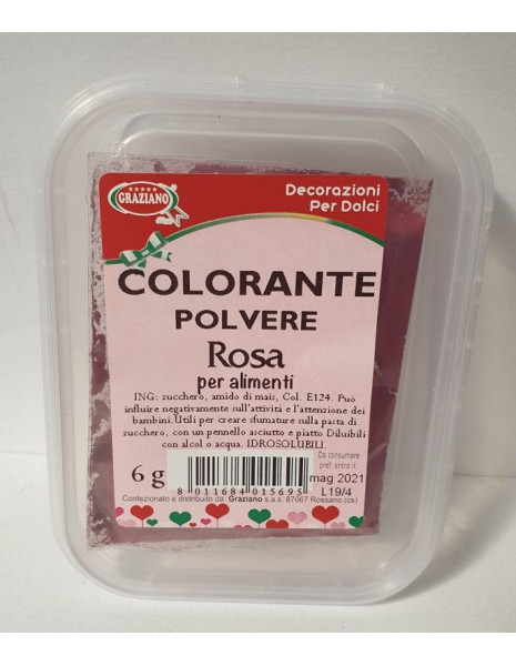 COLORANTE ALIMENTARE IN POLV. ROSA GR.6