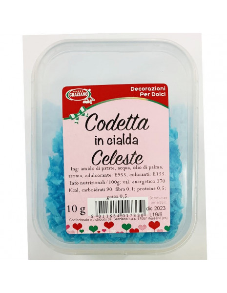 CODETTA IN CIALDA CELESTE GR 10