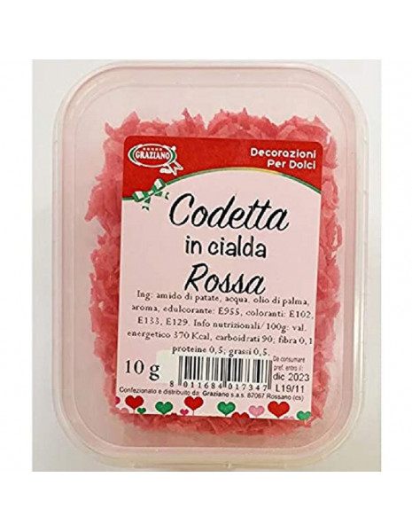 CODETTA IN CIALDA ROSSA  GR 10