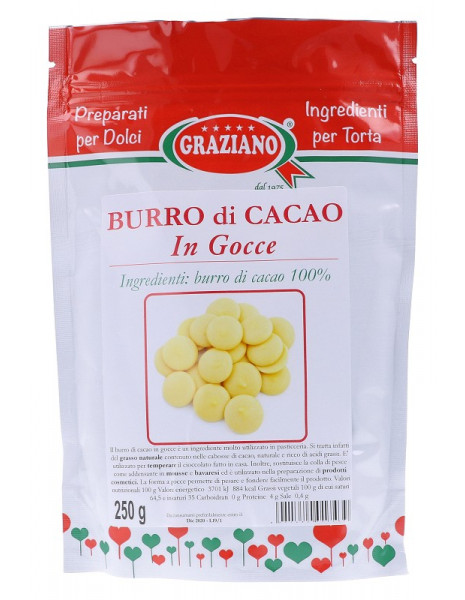 BURRO DI CACAO IN GOCCE GR 250