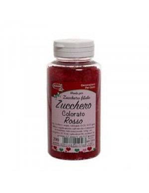 ZUCCHERO COLORATO ROSSO gr 200