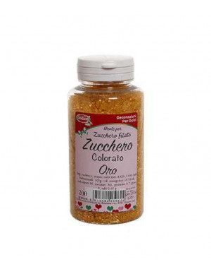 ZUCCHERO COLORATO ORO GR.200