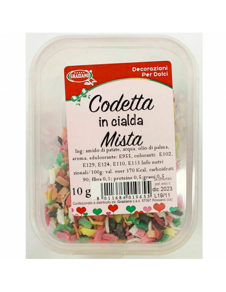 CODETTA IN CIALDA MISTA gr.10