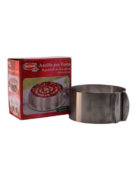 ANELLO PER TORTA REGOLABILE DA 16 A...