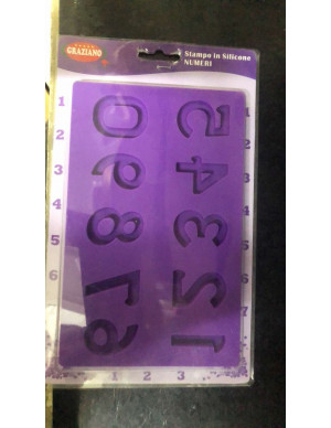 STAMPO IN SILICONE NUMERI
