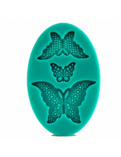 STAMPO IN SILICONE 3 FARFALLE