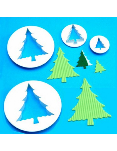 SET 4 TAGLIAPASTA ALBERO DI NATALE