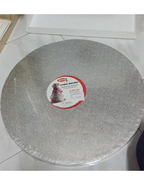 SOTTOTORTA TONDO 45 cm SILVER