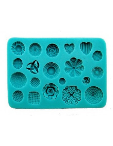 STAMPO IN SILICONE SFERE DECORATE