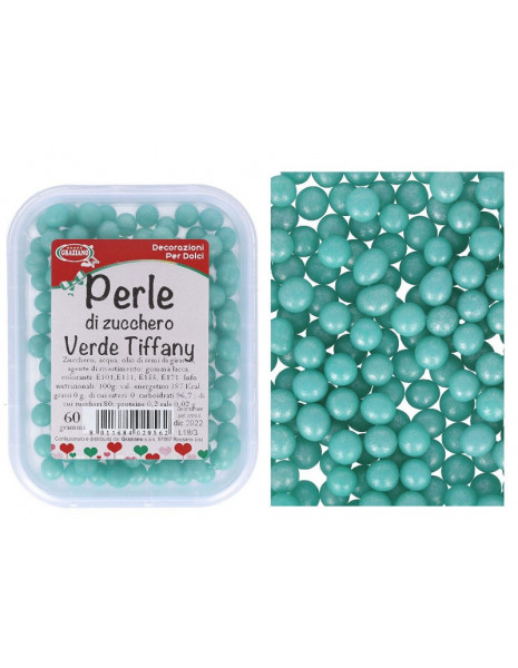 PERLE DI ZUCCHERO  VERDE TIFFANY GR.60