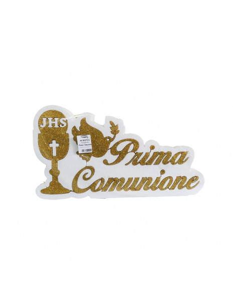 POLISTIROLO PRIMA COMUNIONE ORO