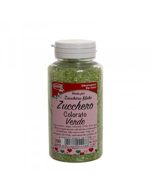 ZUCCHERO COLORATO VERDE gr 200