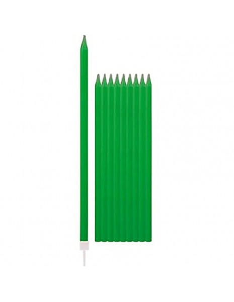 12 CANDELE MATITE VERDE+SUPP