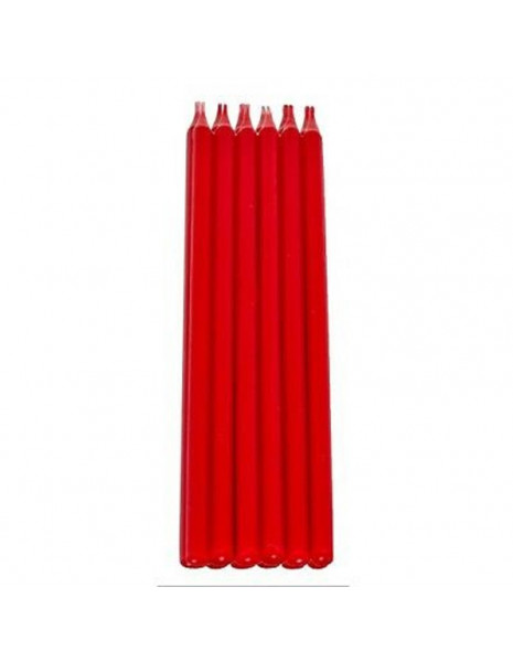 12 CANDELE MATITE ROSSO+ SUPP