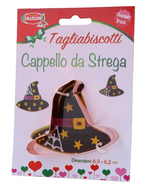 TAGLIABISCOTTI CAPPELLO STREGA 6,9X6,2CM
