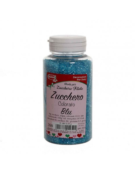 ZUCCHERO COLORATO BLU gr.200