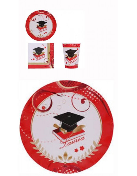 PIATTI cm. 21 LAUREA 8pz