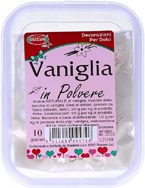  VANIGLIA IN POLVERE  GR 10
