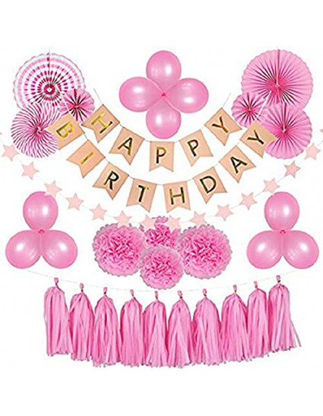 FESTONE HAPPY BIRTHDAY ROSA E ORO