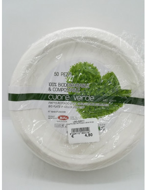 PIATTO BIO ROTONDO cm.18 pz.50
