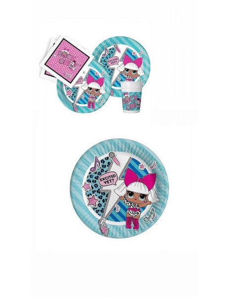 PIATTINO LOL SURPRISE - 19,5 cm - 8pz