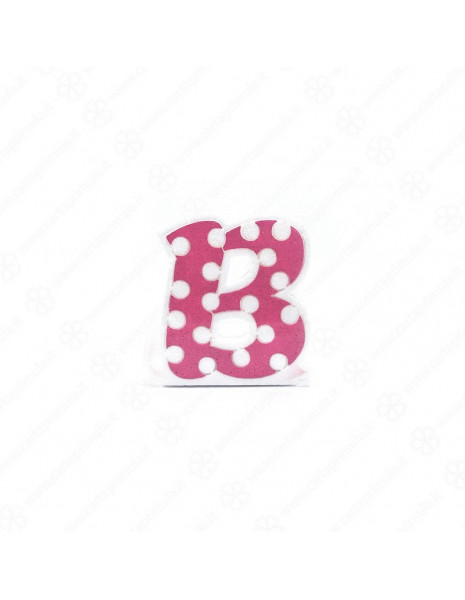 LETTERA IN POLISTIROLO - POIS - ROSA - B