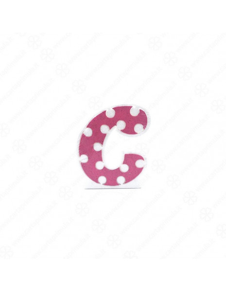 LETTERA IN POLISTIROLO - POIS - ROSA - C