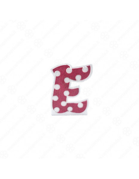 LETTERA IN POLISTIROLO - POIS - ROSA - E