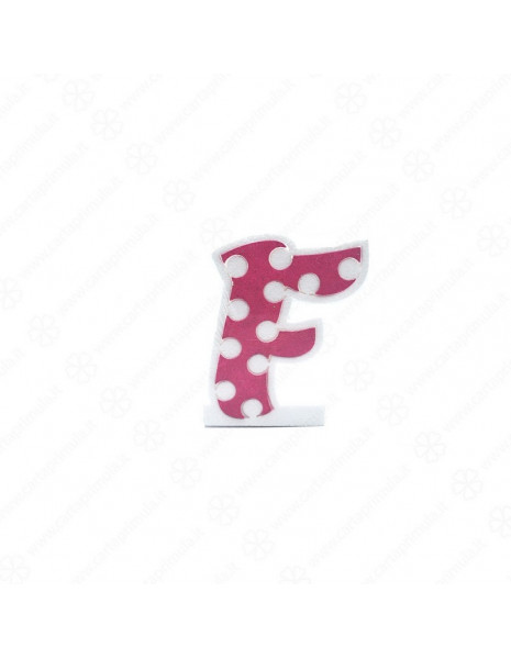 LETTERA IN POLISTIROLO - POIS - ROSA - F