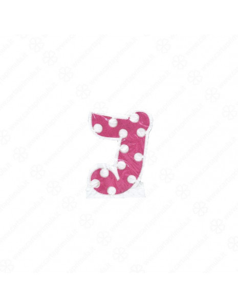 LETTERA IN POLISTIROLO - POIS - ROSA - J
