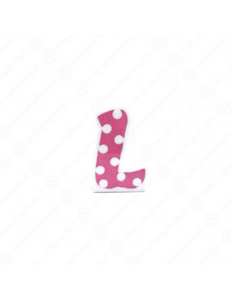 LETTERA IN POLISTIROLO - POIS - ROSA - L