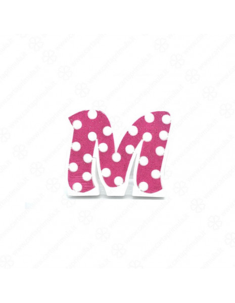 LETTERA IN POLISTIROLO - POIS - ROSA - M
