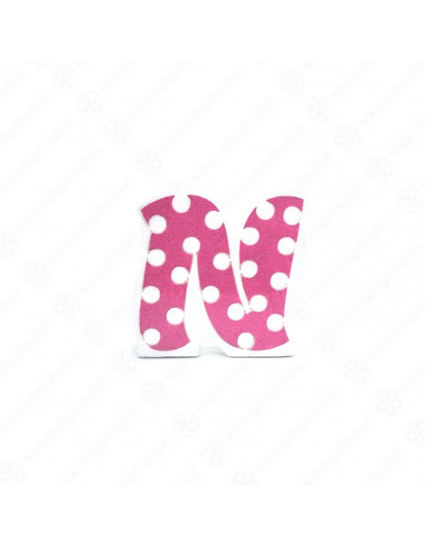 LETTERA IN POLISTIROLO - POIS - ROSA - N