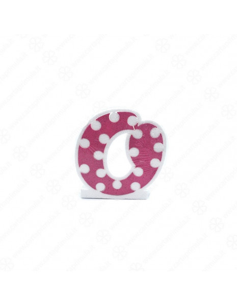 LETTERA IN POLISTIROLO - POIS - ROSA - O