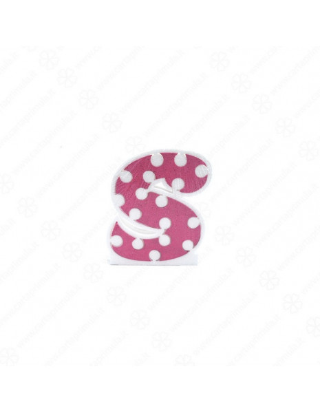 LETTERA IN POLISTIROLO - POIS - ROSA - S