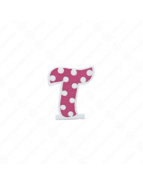 LETTERA IN POLISTIROLO - POIS - ROSA - T