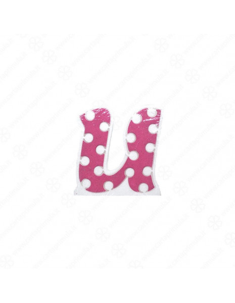 LETTERA IN POLISTIROLO - POIS - ROSA - U