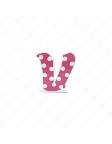 LETTERA IN POLISTIROLO - POIS - ROSA - V