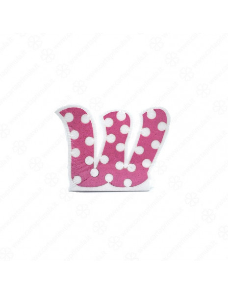LETTERA IN POLISTIROLO - POIS - ROSA - W